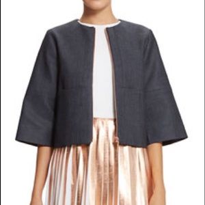 Raoul denim zip up jacket size 8